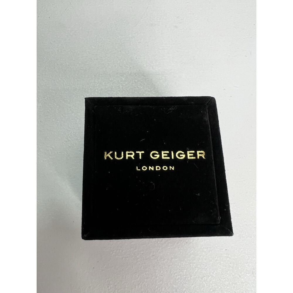 Kurt Geiger Eagle Crystal Brass Ring Multicolor Rainbow Size 9 New - Picture 3 of 13
